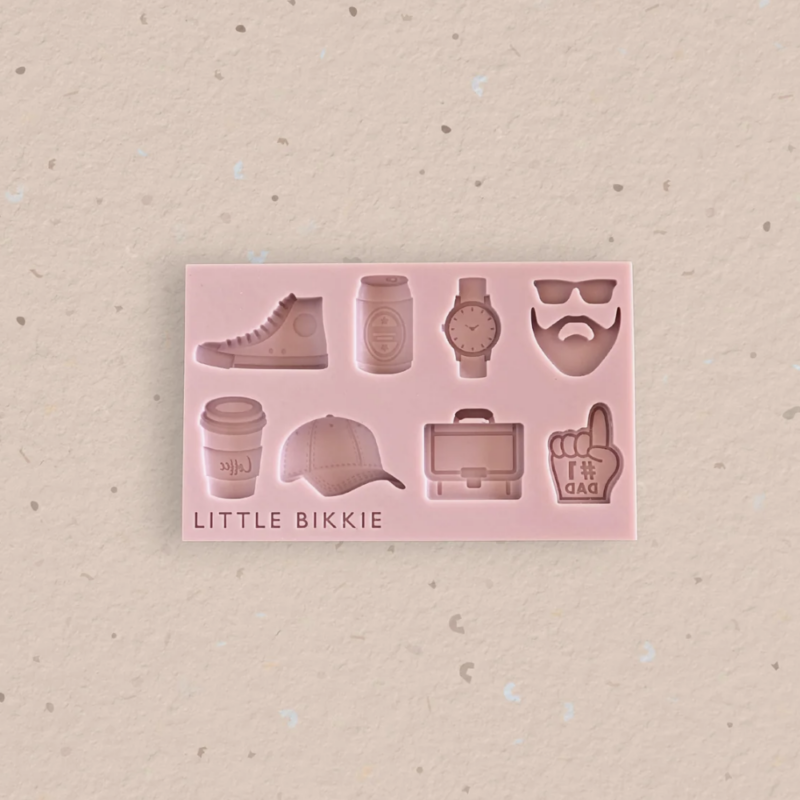 Father's Day #1 Assorted Silicone Mould by Little Bikkie