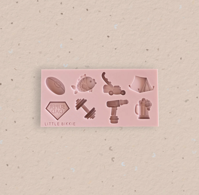 Father's Day #2 Assorted Silicone Mould by Little Bikkie