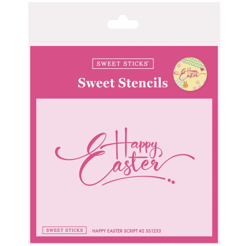 Happy Easter Script Stencil by Sweet Sticks