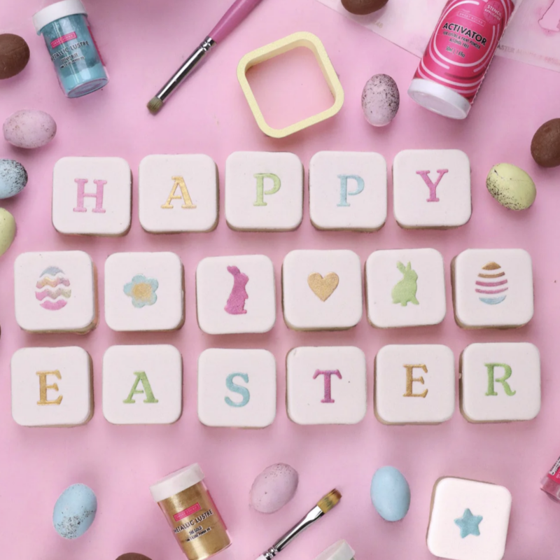 Happy Easter Stencil and Cutter Set by Sweet Sticks