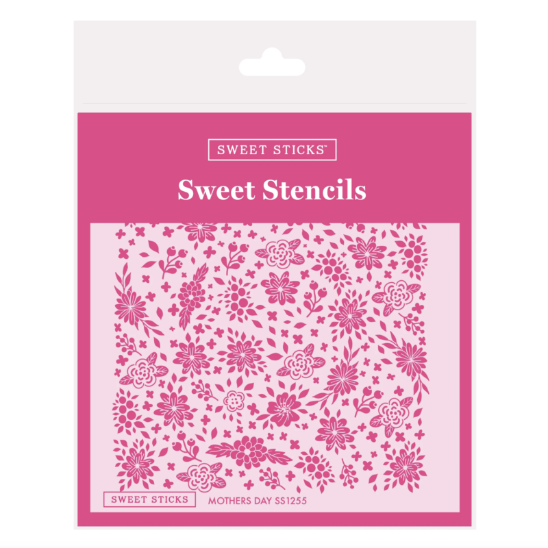Mother's Day Floral Stencil SS1255 by Sweet Sticks