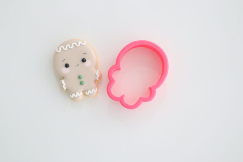 Mini large head gingerbread boy 2025 40mm x 55mm