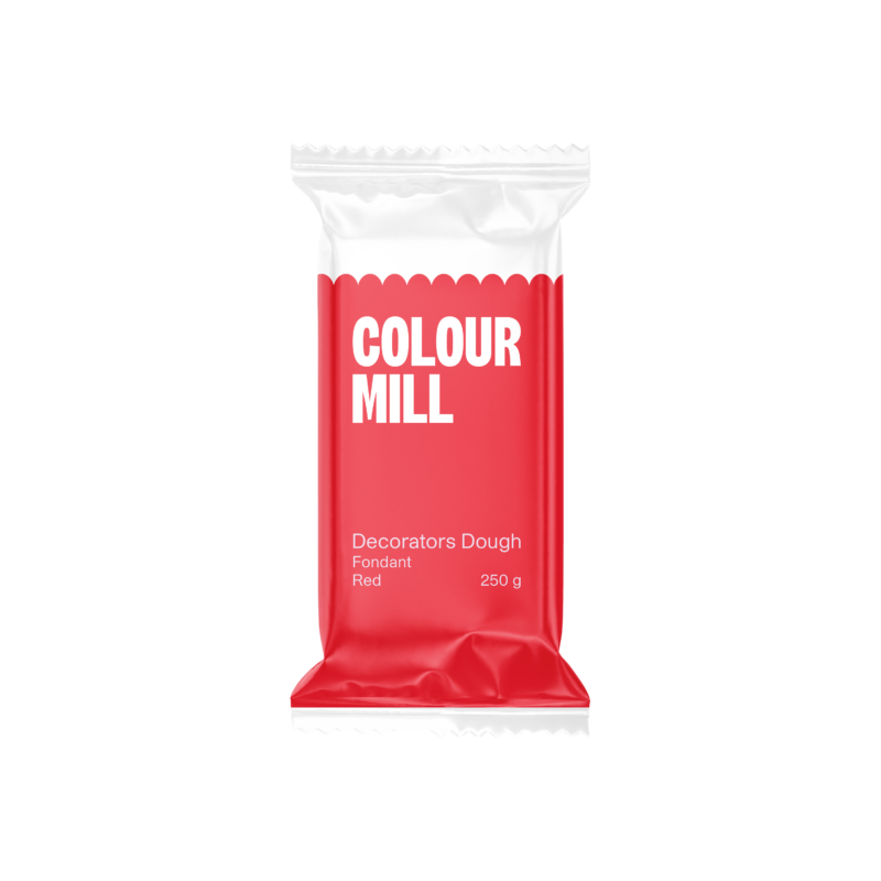 Colour Mill Decorators Dough Fondant - 250g Red