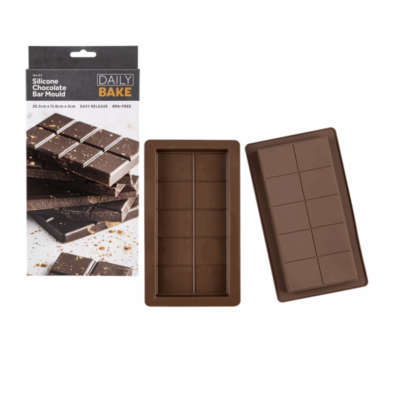 Silicone Chocolate Bar Mould Set of 2