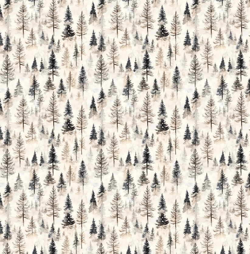 Edible Image A4 Sheet - Boho Trees