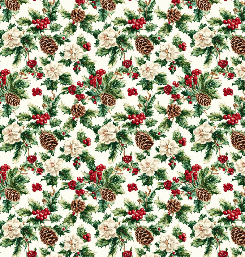 Edible Image A4 Sheet - Pine and Holly